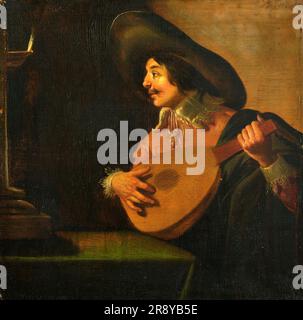 The Lute Player, c.1630-c.1640. Foto Stock