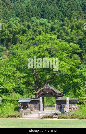 Rovine di Ichijodani Asakura Clan Foto Stock