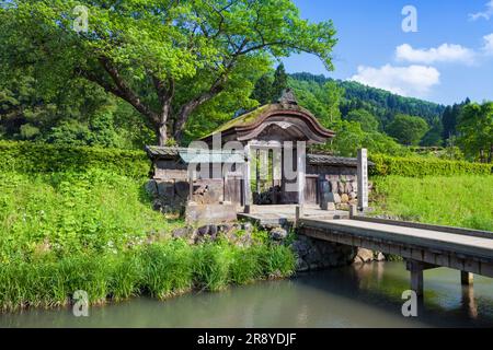 Rovine di Ichijodani Asakura Clan Foto Stock