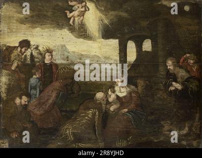 Adorazione dei Magi, 1500-1599. Foto Stock