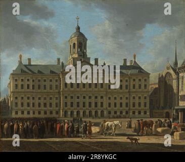 Il Municipio in Piazza Dam, Amsterdam, 1672. Foto Stock