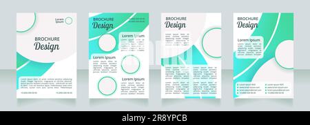 Dati nutrizionali sani e informazioni disegno di layout della brochure in bianco Illustrazione Vettoriale