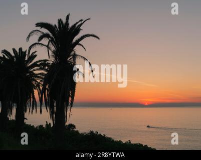 Sole mattutino a Horikiritouge Foto Stock