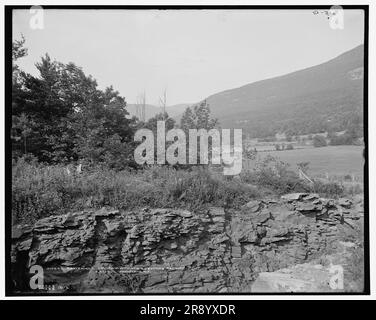 Kaaterskill Mountain con Otis Elevating Railway, Catskill Mountains, N.Y., c1902. Foto Stock