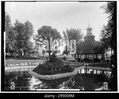 Waukesha, Wis., Bethesda Springs, il padiglione, tra il 1880 e il 1899. Foto Stock