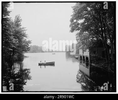 Lago Nonotuck, Mt. Mount Holyoke College, South Hadley, Massachusetts, c1908. Foto Stock