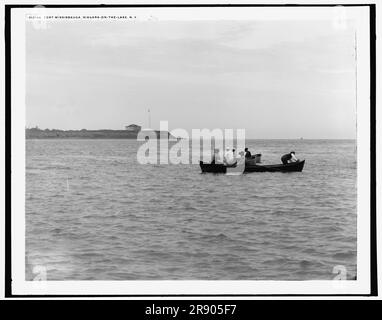 Fort Mississauga, Niagara-on-the-Lake, N.Y., tra il 1890 e il 1901. Foto Stock