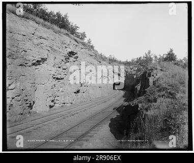 Tunnel Pocono, D.L. &Amp; W. R.R., tra 1890 e 1901. Foto Stock