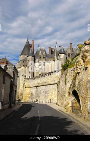 Chateau de Langeais, Langeais, Pays de la Loire, Indre-et-Loire, Centre, Francia Foto Stock