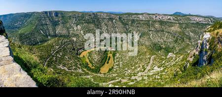 Cirque de Navacelles 'grande sito de France' Herault. Regione Occitanie. Francia. Europa Foto Stock