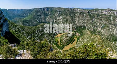 Cirque de Navacelles 'grande sito de France' Herault. Regione Occitanie. Francia. Europa Foto Stock