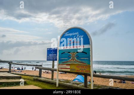 Thompsons Bay Beach una spiaggia bandiera blu a Ballito Dolphin Costa Duban Sudafrica Foto Stock