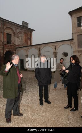 David Cronenberg e Carolyn Zeifman nel 2003 alla Reggia di Venaria reale Torino Foto Stock
