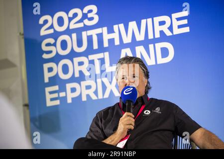 Portland, Oregon, Stati Uniti. 23 giugno 2023. ANDRETTI Michael (usa), team Owner di Andretti Motorsport, ritratto durante l'ePrix Southwire Portland 2023, 9° meeting del Campionato Mondiale ABB FIA di Formula e 2022-23, sul circuito Portland International Raceway dal 22 al 24 giugno 2023 a Portland, Stati Uniti d'America Credit: Independent Photo Agency Srl/Alamy Live News Foto Stock