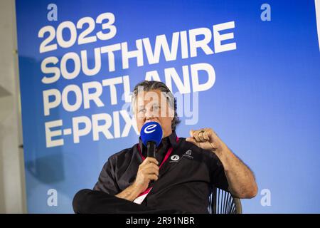 Portland, Oregon, Stati Uniti. 23 giugno 2023. ANDRETTI Michael (usa), team Owner di Andretti Motorsport, ritratto durante l'ePrix Southwire Portland 2023, 9° meeting del Campionato Mondiale ABB FIA di Formula e 2022-23, sul circuito Portland International Raceway dal 22 al 24 giugno 2023 a Portland, Stati Uniti d'America Credit: Independent Photo Agency Srl/Alamy Live News Foto Stock