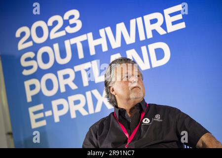 Portland, Oregon, Stati Uniti. 23 giugno 2023. ANDRETTI Michael (usa), team Owner di Andretti Motorsport, ritratto durante l'ePrix Southwire Portland 2023, 9° meeting del Campionato Mondiale ABB FIA di Formula e 2022-23, sul circuito Portland International Raceway dal 22 al 24 giugno 2023 a Portland, Stati Uniti d'America Credit: Independent Photo Agency Srl/Alamy Live News Foto Stock