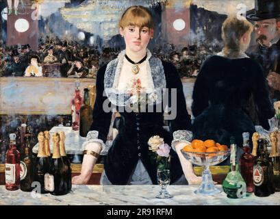 Un bar al Folies-Bergère. Édouard Manet. 1881-1882. Foto Stock