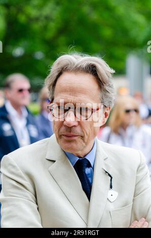 Lord March all'evento motoristico Goodwood Festival of Speed 2016. Charles Gordon-Lennox, XI duca di Richmond Foto Stock