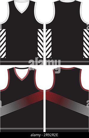 Modelli di maglie da basket Illustrazione Vettoriale