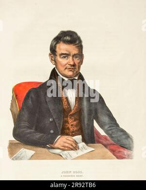 John Ross, capo Cherokee, illustrazione Foto Stock