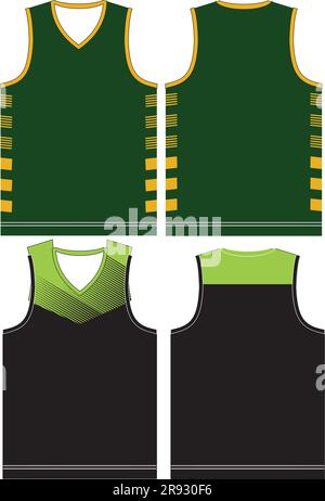 Modelli di maglie da basket Illustrazione Vettoriale