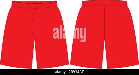 Modelli Mock Up per shorts da basket Illustrazione Vettoriale