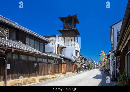 Campana del tempo a Koedo-Kawagoe Foto Stock