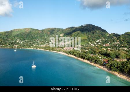 Paesaggio tropicale, vista aerea Foto Stock