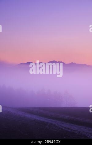 MT. Daisetsu e mare di nuvole al mattino Foto Stock