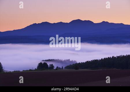 MT. Daisetsu e mare di nuvole al mattino Foto Stock