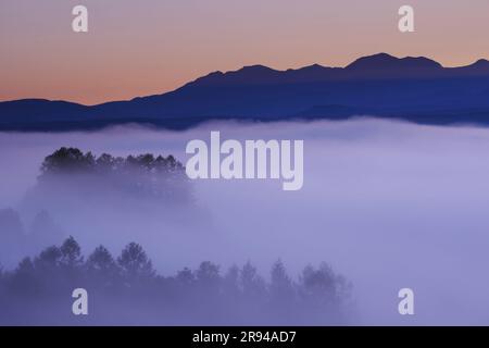 MT. Daisetsu e mare di nuvole al mattino Foto Stock