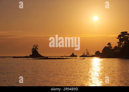 Amaharashi Coast al mattino Foto Stock