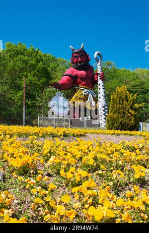 Red Oni a Noboribetsu Onsen Foto Stock