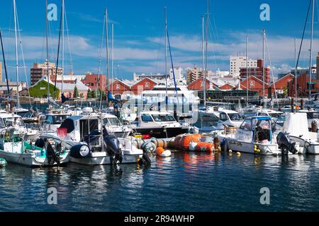 Yacht Harbor e Red Brick Foto Stock