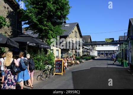 Kopenhagen, Vesterbro øst, ehemaliges Schlachthofgelände, heute Freizeit- und Gastrozone // Copenhagen, Vesterbro øst, ex macello, tod Foto Stock