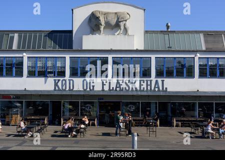 Kopenhagen, Vesterbro øst, ehemaliges Schlachthofgelände, heute Freizeit- und Gastrozone // Copenhagen, Vesterbro øst, ex macello, tod Foto Stock