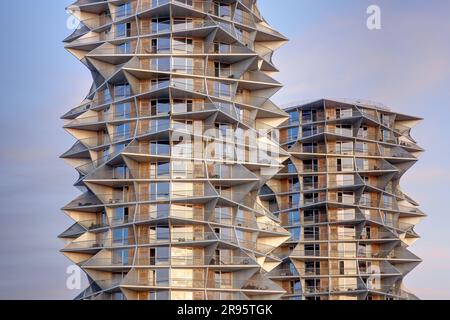 Kopenhagen, Stadtentwicklungsgebiet Südhafen, Kaktustürme // Copenhagen, South Harbour Development area, Kaktus Towers Foto Stock