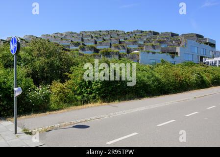 Kopenhagen, Stadtentwicklungsgebiet Ørestad, Hügelhaus // Copenhagen, City Development area Ørestad, Mountain Dwellings Foto Stock