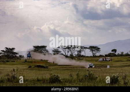 Naivasha, Kenya. 24 giugno 2023. Oliver Solberg Elliott Edmondson, Team Oliver Solberg Skoda Fabia RS, 23 giugno 2023 a Naivasha, Kenya Credit: Live Media Publishing Group/Alamy Live News Foto Stock