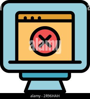 Icona motore di ricerca dati. Icona vettoriale del motore di ricerca Outline Data per il web design isolata su sfondo bianco piatto Illustrazione Vettoriale