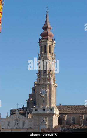 Cattedrale la SEO, Saragozza, del Salvatore, Catedral del Salvador, Saragozza, Aragon, Spagna Foto Stock