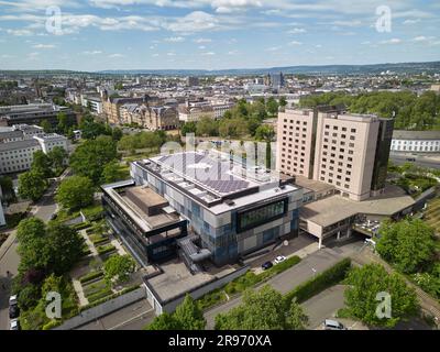 La sala Reno-Mosella e l'hotel Mercure sul Reno a Coblenza, Renania-Palatinato, Germania Foto Stock