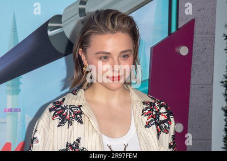 New York, New York, USA. 24 giugno 2023. (NEW) Netflix "Nimona" New York Screening. 24 giugno 2023, New York, New York, USA: Chloe Grace Moretz partecipa alla proiezione di "Nimona" di Netflix all'AMC Lincoln Square Theater il 24 giugno 2023 a New York City. (Immagine di credito: © M10s/TheNEWS2 via ZUMA Press Wire) SOLO USO EDITORIALE! Non per USO commerciale! Foto Stock