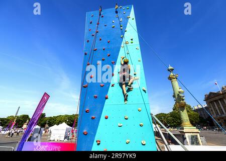 FRANCIA. PARIGI (75) PARIGI 2024 GIORNATE OLIMPICHE IN PLACE DE LA CONCORDE (23 GIUGNO 2019) Foto Stock