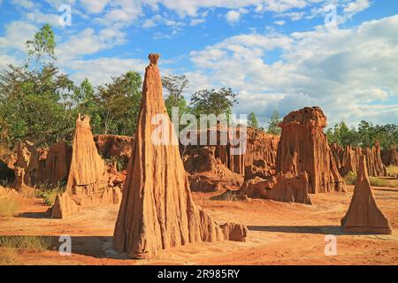 Splendido Canyon della Thailandia chiamato Lalu nel Parco Nazionale di Ta Phraya, provincia di sa Kaeo, Thailandia orientale Foto Stock