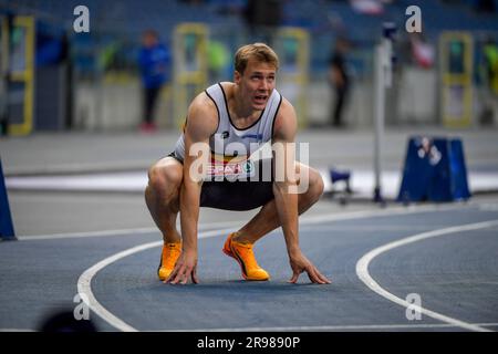 Chorchow, Polonia. 24 giugno 2023. Il belga Julien Watrin nella foto in azione durante i Campionati europei di atletica a squadre, a Chorchow, Slesia, Polonia, sabato 24 giugno 2023. Il Team Belgium partecipa alla prima divisione dal 23 al 25 giugno. BELGA PHOTO THOMAS WINDESTAM Credit: Belga News Agency/Alamy Live News Foto Stock