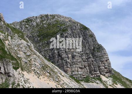 Monte Meta e passo dei Monaci nel Parco Nazionale d'Abruzzo Lazio e Molise, Parco Abruzzo, Molise Foto Stock