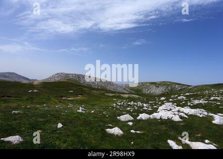 Monte Meta e passo dei Monaci nel Parco Nazionale d'Abruzzo Lazio e Molise, Parco Abruzzo, Molise Foto Stock