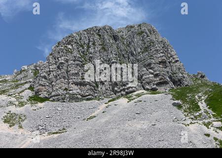 Monte Meta e passo dei Monaci nel Parco Nazionale d'Abruzzo Lazio e Molise, Parco Abruzzo, Molise Foto Stock