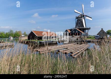 Segheria per legno De Rat a Ijlst, Paesi Bassi Foto Stock